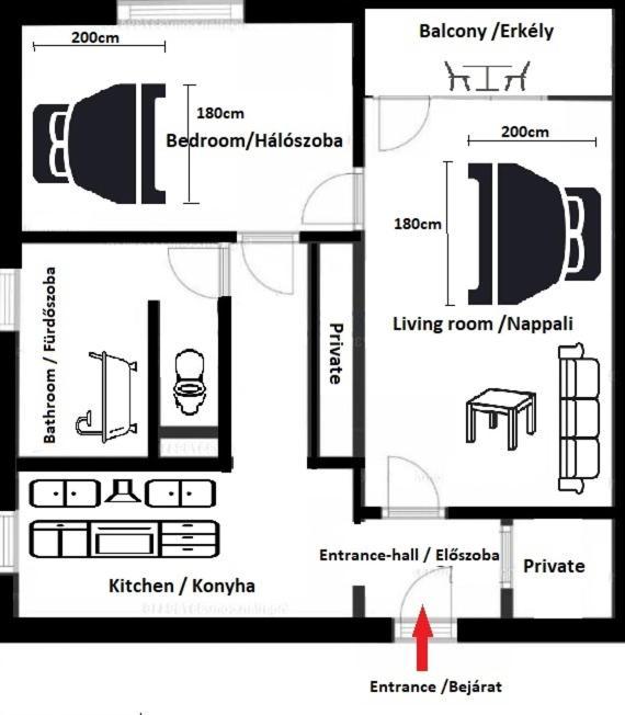 Appartement Grey Harmony Debrecen